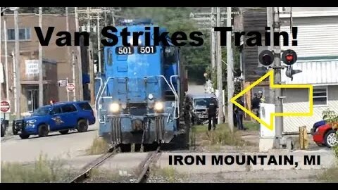 Witness Said "He Was Just Going For It" When A Van Hit A Train In Iron Mountain, MI | Jason Asselin