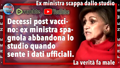 Decessi post vaccino: ex ministra spagnola abbandona lo studio quando sente i dati ufficiali.