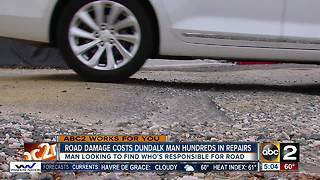 Road damage costs Dundalk man hundreds in repairs