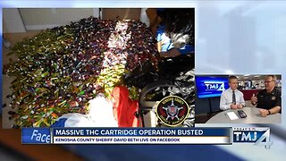 Kenosha County Sheriff David Beth joins Facebook Live to talk about massive THC cartridge bust