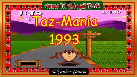 🔴JOGOS ANTIGOS || "Taz-Mania" (1993) | Super Nintendo | 2022