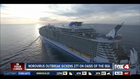 Norovirus outbreak sickens 277 on Oasis of the Seas