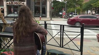 WATCH: Award-winning Akron singer performs in Downtown Cleveland
