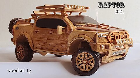 Amazing Wood Carving Car - 2021 Ford Ranger RAPTOR - Woodworking Art