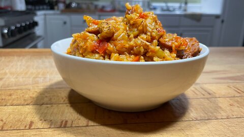 Instant Pot Chicken & Andouille Jambalaya