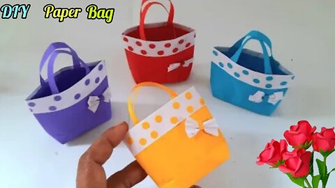 DIY Paper Bag Making Ideas / Cute Paper Bag Making / How To Make Paper Bags with Handles / Gift Bags