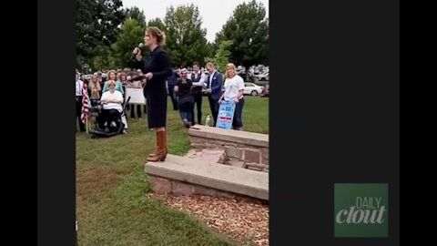 Mya Olson of South Dakota Health Freedom Speaks Out at Tuesday's Sanford Healthcare Rally