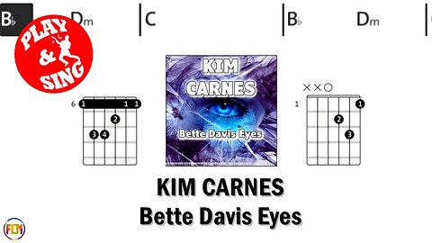 KIM CARNES Bette Davis Eyes FCN GUITAR CHORDS & LYRICS