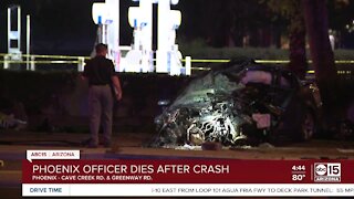 Phoenix police officer killed in crash overnight