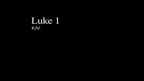 The Gospel of Luke KJV Chapter 01