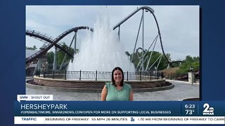 Hersheypark says "We're Open Baltimore!"