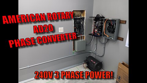 American Rotary AD20 Rotary Phase Converter for 240V 3-Phase Power!