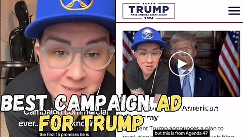 Woke tiktoker LGBTQ influencer accidently makes the best trump 2024 campaign ad