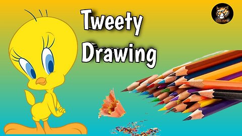 How to draw a Tweety | Tweety colour full drawing | Easy Tweety Bird Drawing