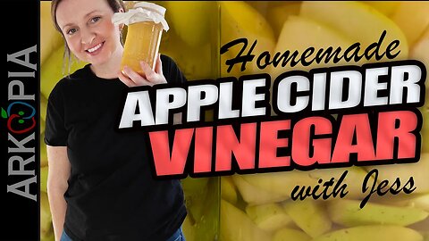 Homemade Apple Cider Vinegar - Simple, Quick & Easy - Never waste apples & never buy vinegar.
