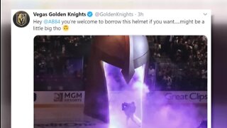 Golden Knights have helmet solution