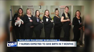 7 intensive care unit nurses are expecting babies in the next 7 months at Millard Fillmore Hospital