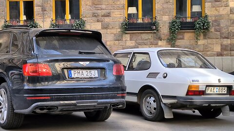 Saab 99 GL 5-speed or Bentley Bentayga V8? 8k resolution filmed with Samsung S20 [8k]