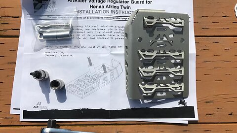 Honda Africa Twin AltRider Regulator guard Install