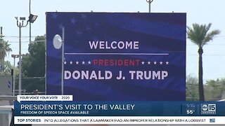 'Free speech' area designated at President Trump's rally in Phoenix