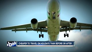 Company says best deals available when traveling on holidays