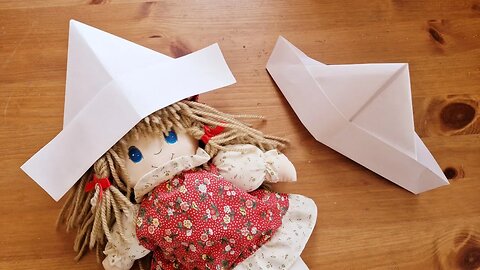 How to make a paper hat.