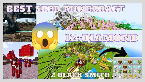 12+ diamonds and spawner in village, best seed Minecraft in Hindi spawn in village, p 09 #minecraft