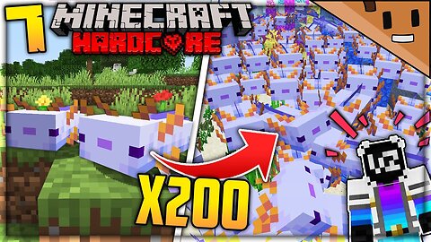 I Found 200 of the RAREST Axolotl in Minecraft Hardcore (Wadzee Axolotl War) #7