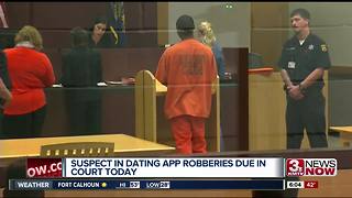 Dating app robbery suspect in court Wednesday