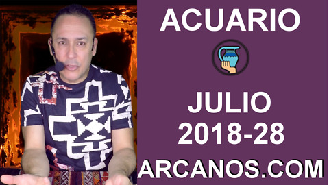 HOROSCOPO ACUARIO-Semana 2018-28-Del 8 al 14 de julio de 2018-ARCANOS.COM
