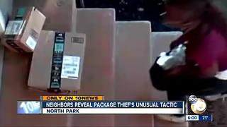 Neighbors reveal package North Park thief's unusual tactic