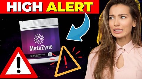 Metazyne ((⛔️⚠️HIGH ALERT!!⛔️⚠️)) Metazyne Weight Loss Supplement Review - Metazyne Reviews