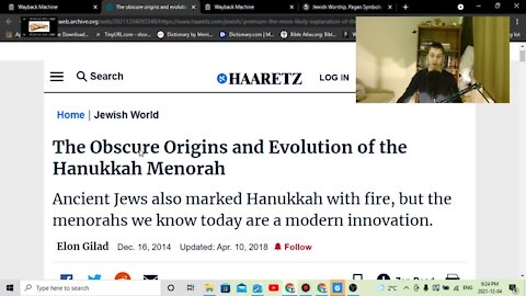 Talmudic Judaism's Heathen Occult Menorah