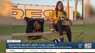 Former Marcos De Niza football kicker Krysten Muir faces new challenge