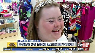 Hot hair accessories designed by local woman with Down syndrome