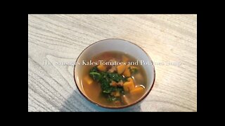 The Sausages Kales Tomatoes and Potatoes Soup 香肠羽衣甘蓝西红柿土豆汤