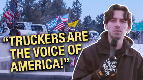 Hundreds of supporters gather in remote desert town to support U.S. trucker convoy