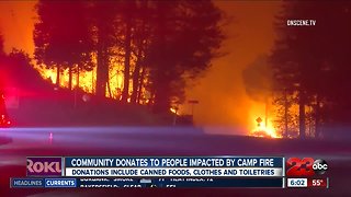 Community donates to people impacted by Camp Fire