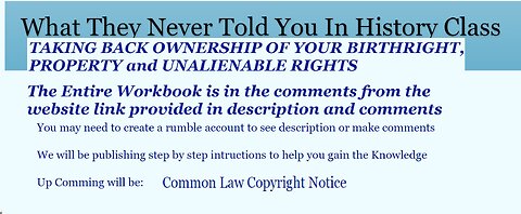 TAKING BACK OWNERSHIP OF YOUR BIRTHRIGHT -WorkBook -step by step on Description of video