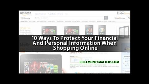 10 Ways To Protect Your Financial And Personal Information When Shopping Online
