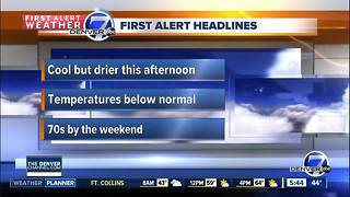 Tuesday forecast: Cool conditions to continue across Colorado