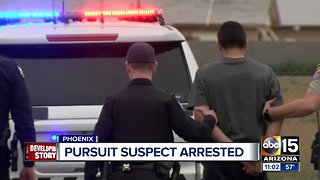 Suspect in custody after leading DPS on pursuit