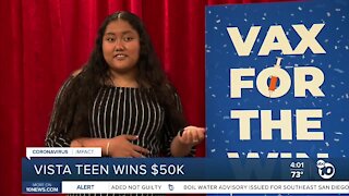 Vista teen wins $50k