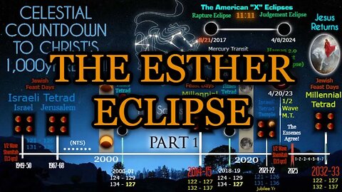 CELESTIAL COUNTDOWN TO CHRIST'S 1,000-YEAR REIGN! THE ESTHER ECLIPSE CONFIRMS THE WAR RAPTURE!