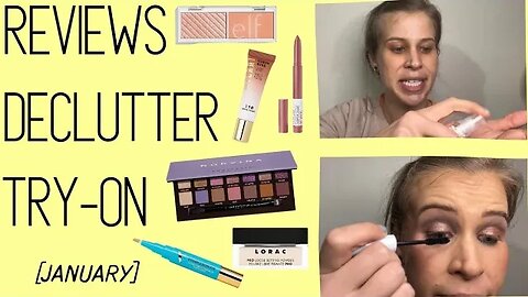 TRY-ON • REVIEWS • DECLUTTER | monthly makeup routine - january, ‘23 | melissajackson07