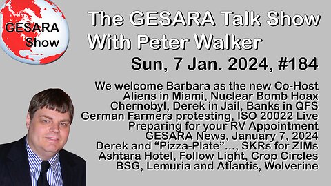 2024-01-07, GESARA Talk Show 184 - Sunday