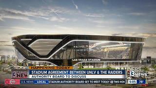 Authority board to discuss UNLV & Raiders shared stadium deal