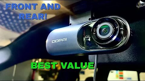 DDPAI Front and Rear Dash Cam Review, Install and Test