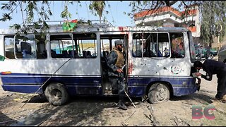 At least 7 civilians killed and 20 others wounded after a minibus exploded in the Afghan capital