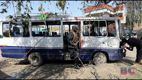 At least 7 civilians killed and 20 others wounded after a minibus exploded in the Afghan capital